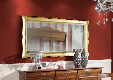 SP6250 - Rectangular framed wooden mirror by Tarocco Vaccari Group - view 3